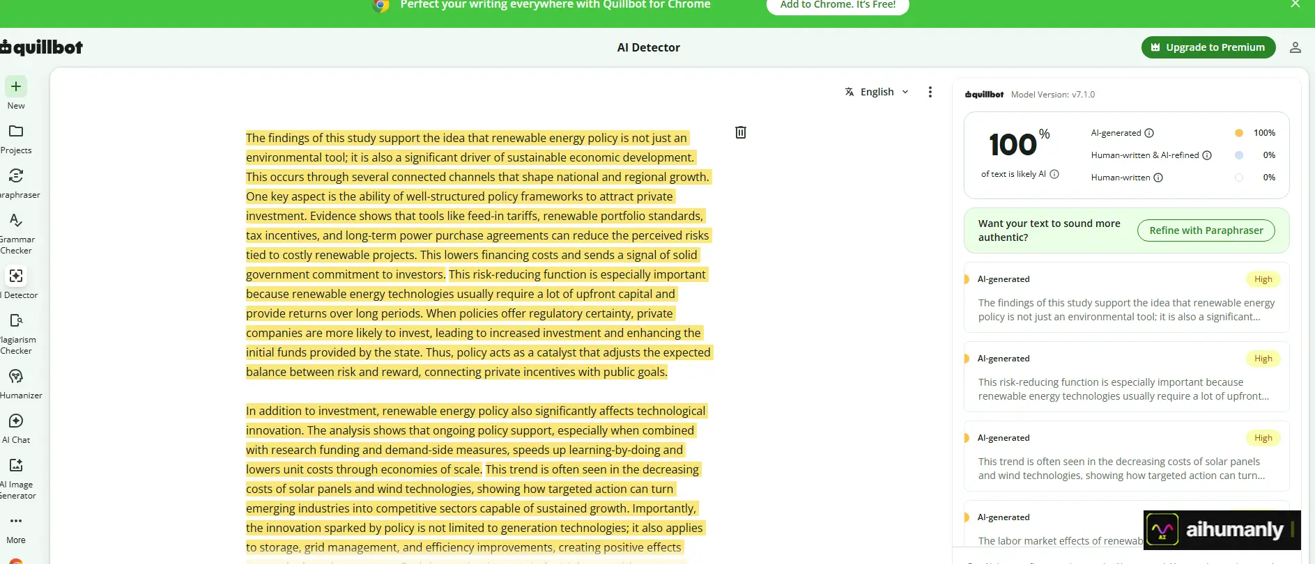 Grammarly Essay 2 — QuillBot Result