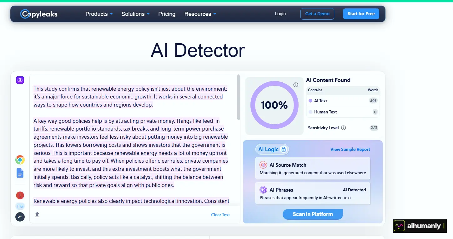 MyDetector Essay 2 Copyleaks