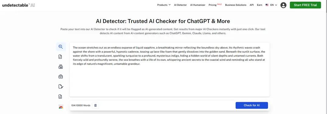 Undetectable AI